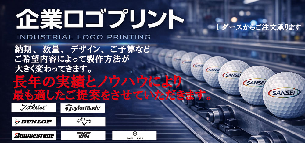 企業向けプリントゴルフボール