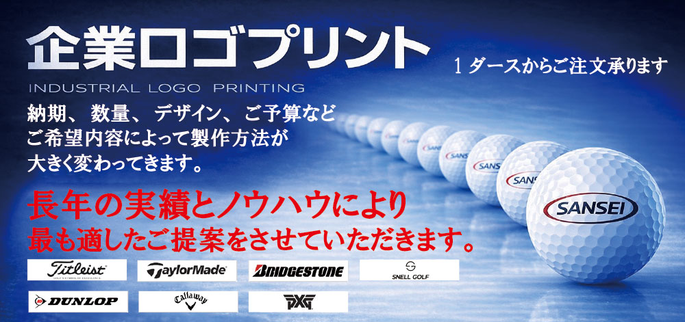 企業向けプリントゴルフボール
